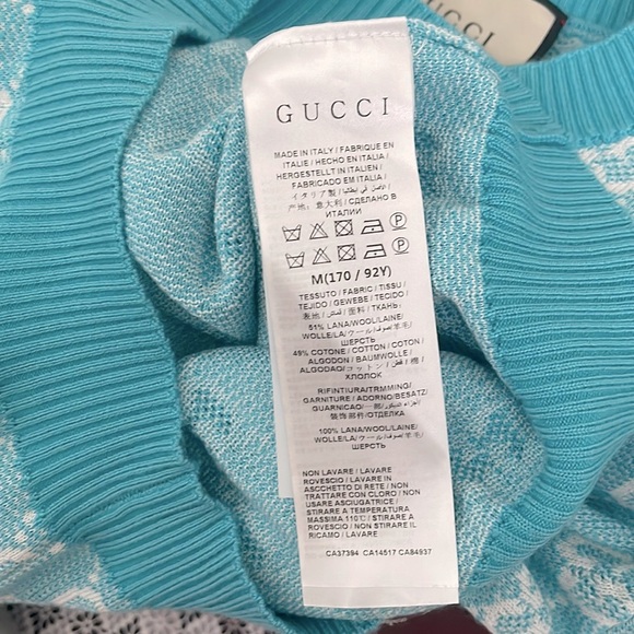 Gucci GG cotton wool piquet top M - Picture 6 of 10